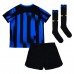 Tanie Strój piłkarski Inter Milan Koszulka Podstawowej dla dziecięce 2023-24 Krótkie Rękawy (+ szorty)